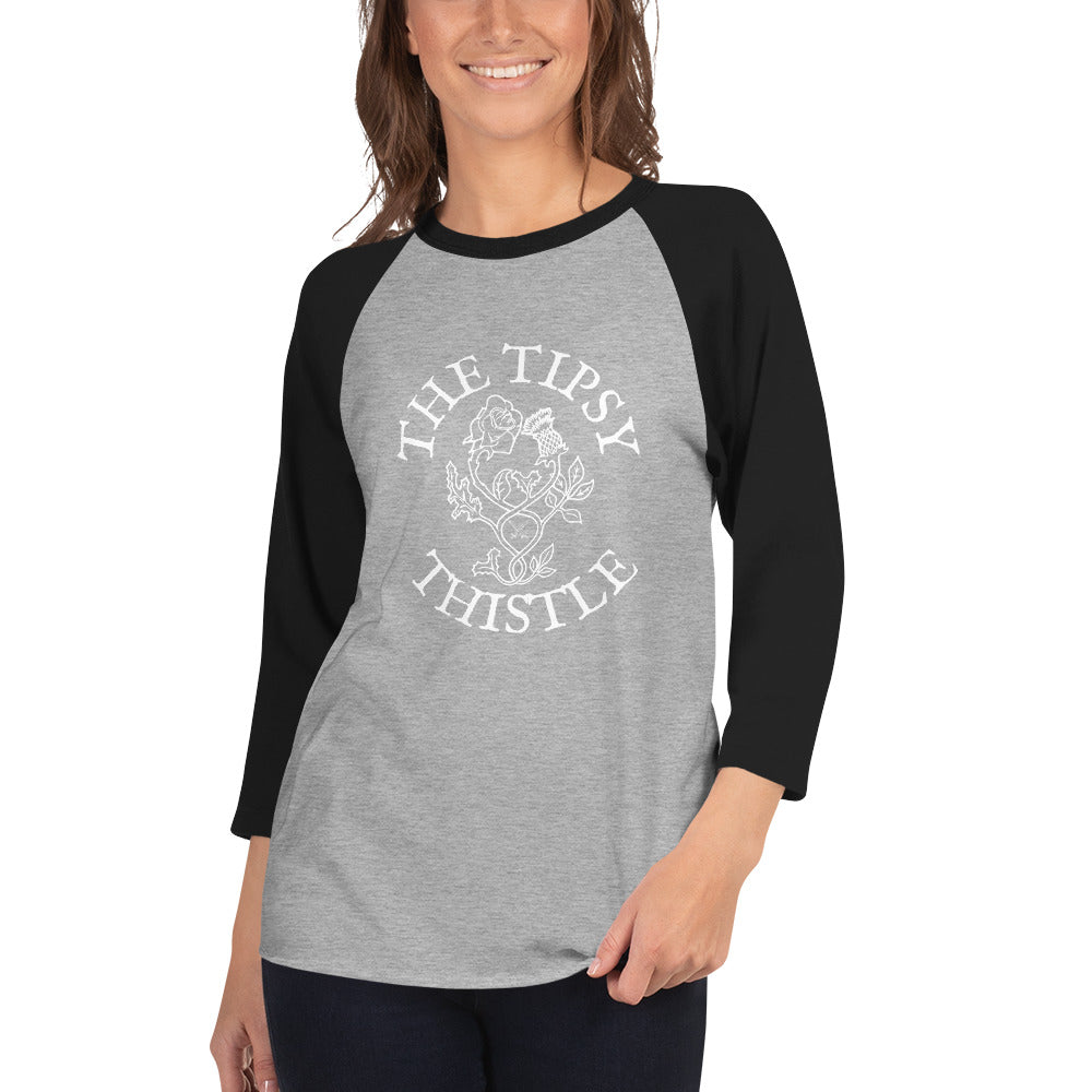 The Tipsy Thistle 3/4 sleeve raglan shirt