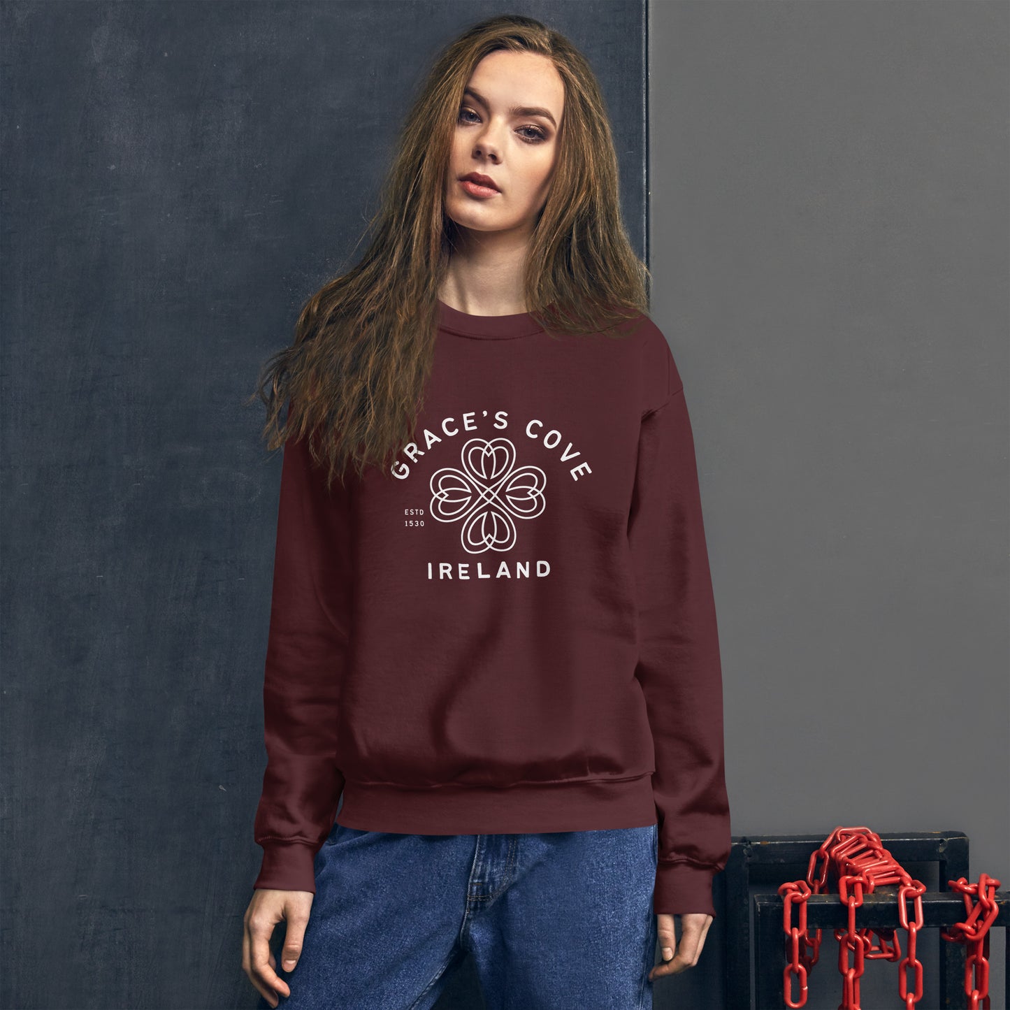 Grace's Cove Shamrock Unisex Sweatshirt