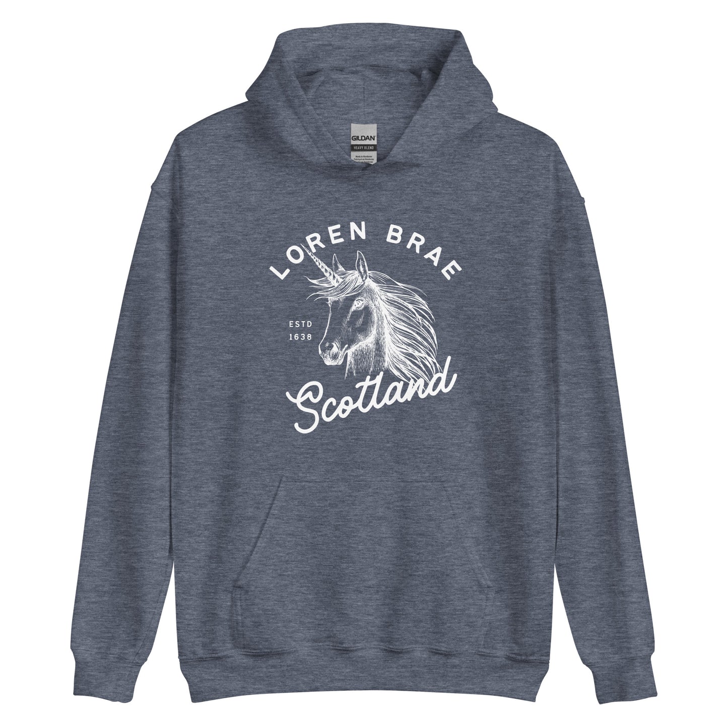 Loren Brae Unicorn Heavy Blend Unisex Hoodie