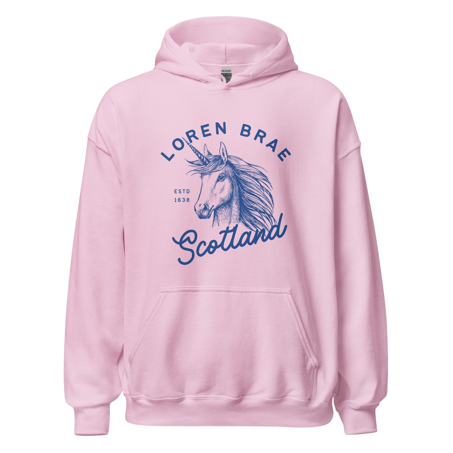Loren Brae Unicorn Dark Font Unisex Hoodie