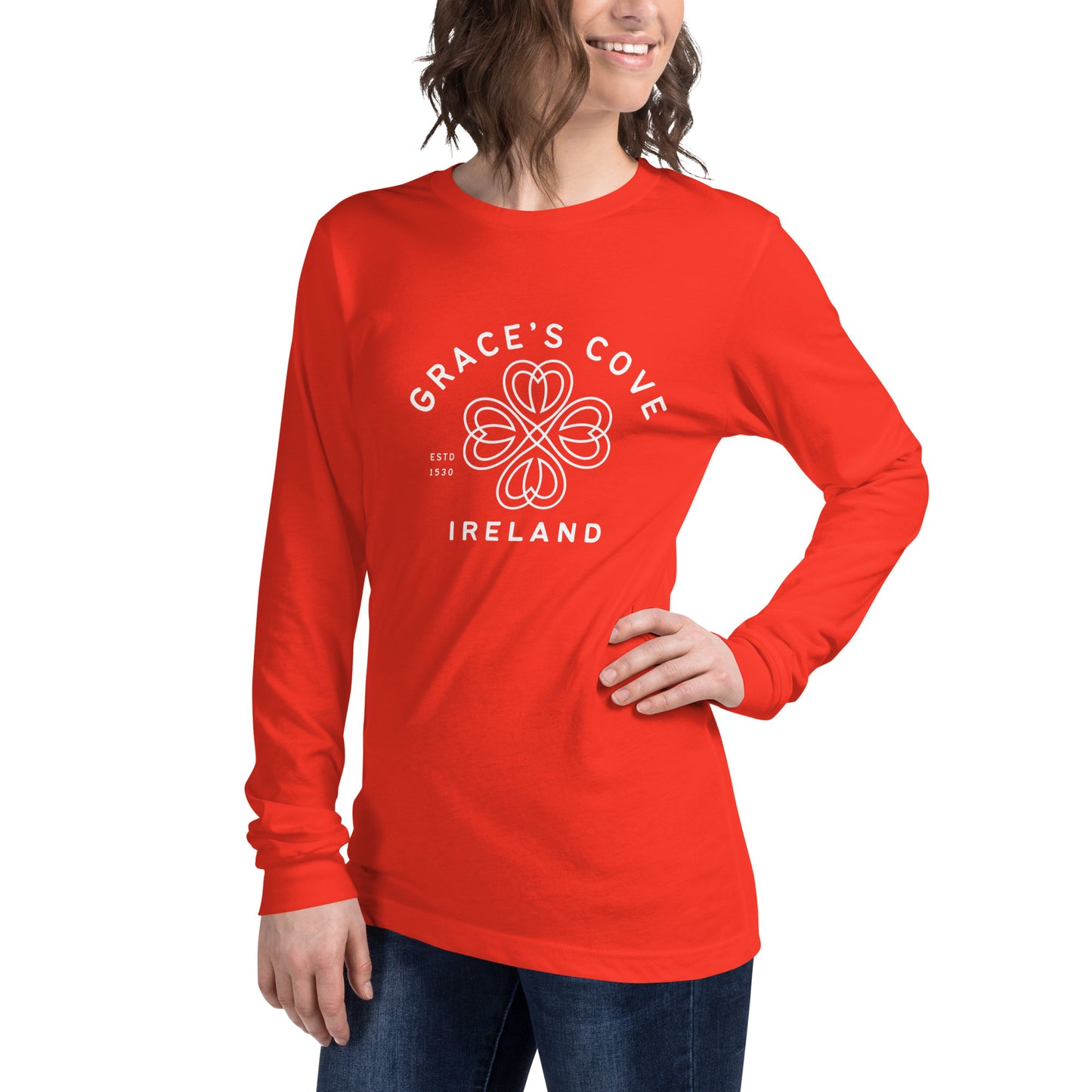 Grace's Cove Shamrock Unisex Long Sleeve Tee
