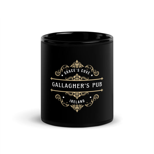 Gallagher's Pub Black Glossy Mug