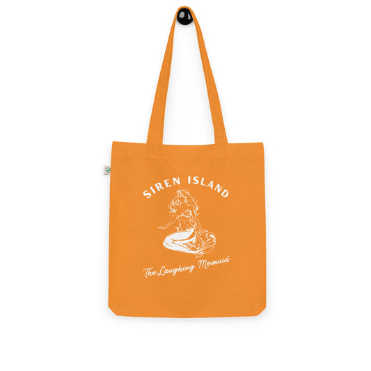 Siren Island Mermaid Organic fashion tote bag