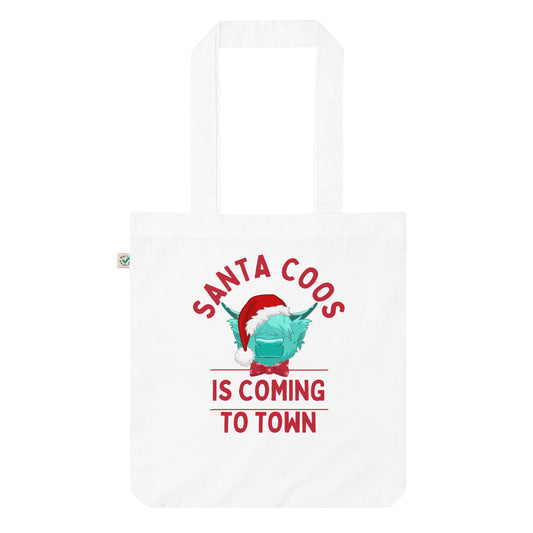 Santa Coos Organic fashion tote bag