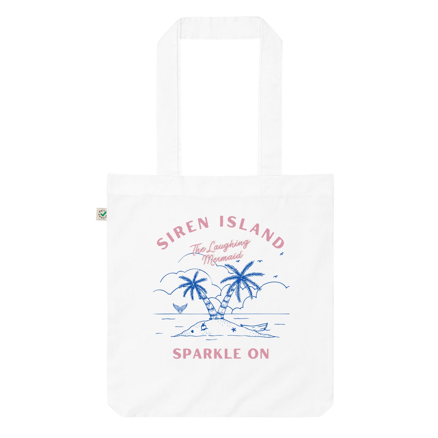 The Laughing Mermaid Organic fashion tote bag