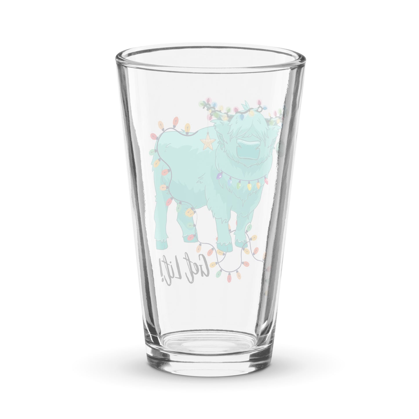 Get Lit - Shaker pint glass