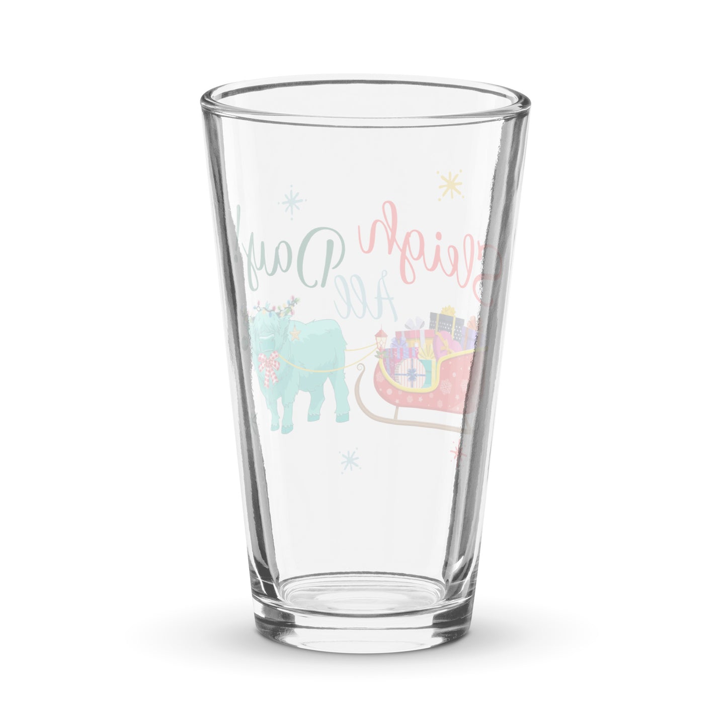 Sleigh all Day Shaker pint glass