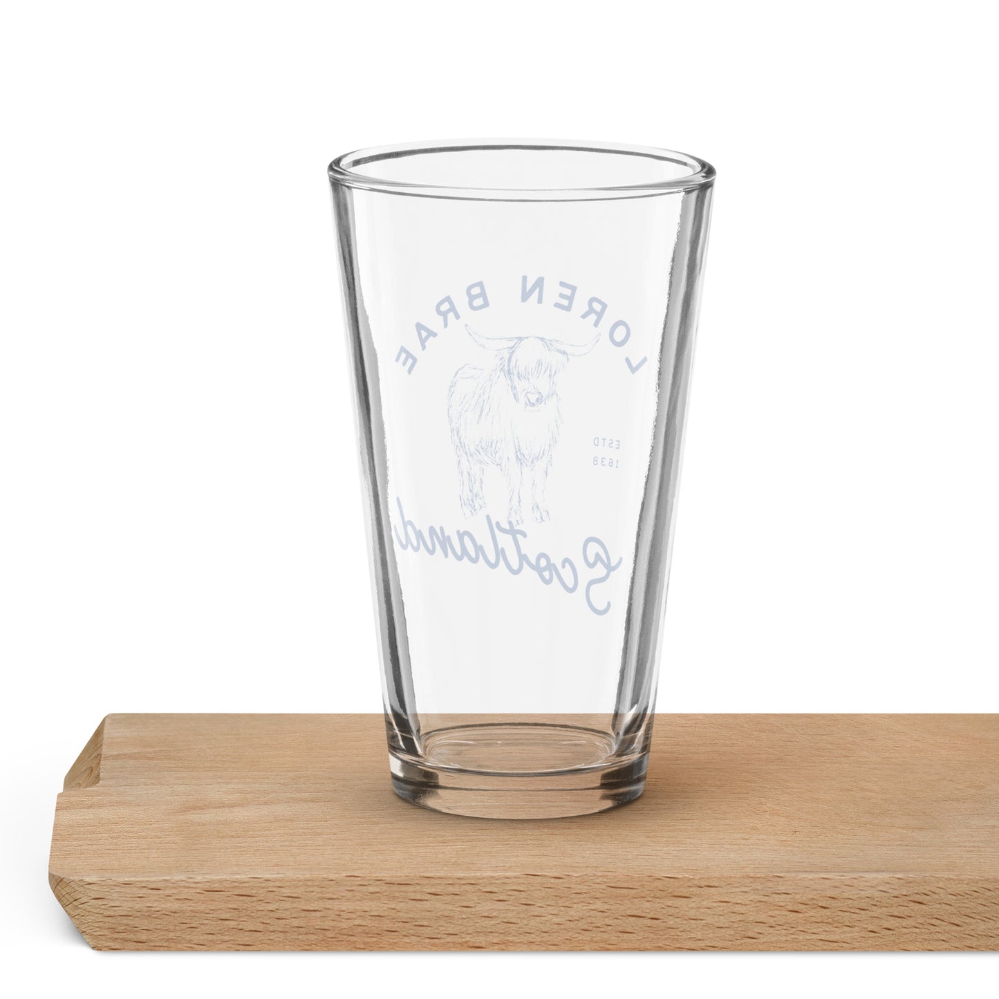 Loren Brae Clyde Shaker pint glass