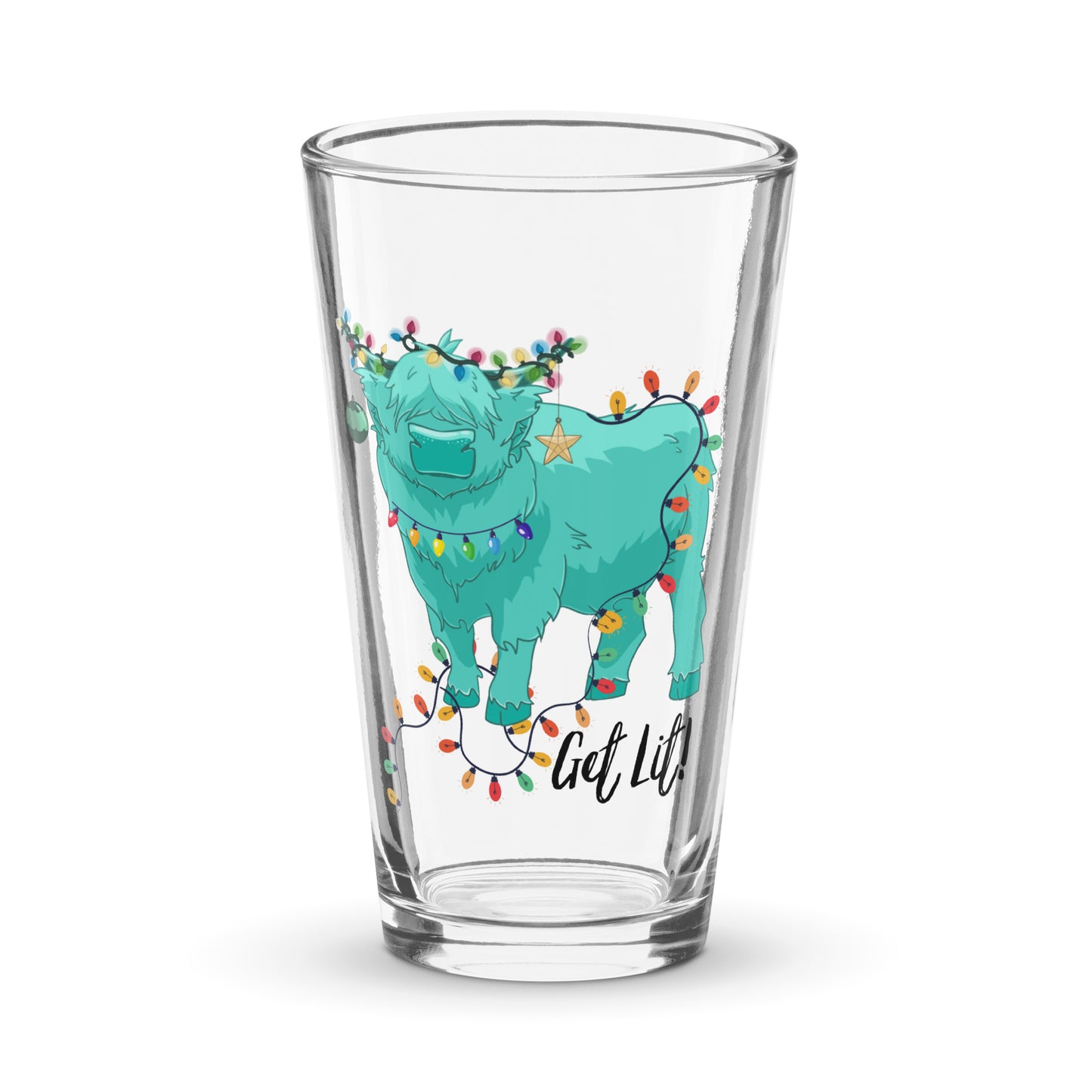 Get Lit - Shaker pint glass