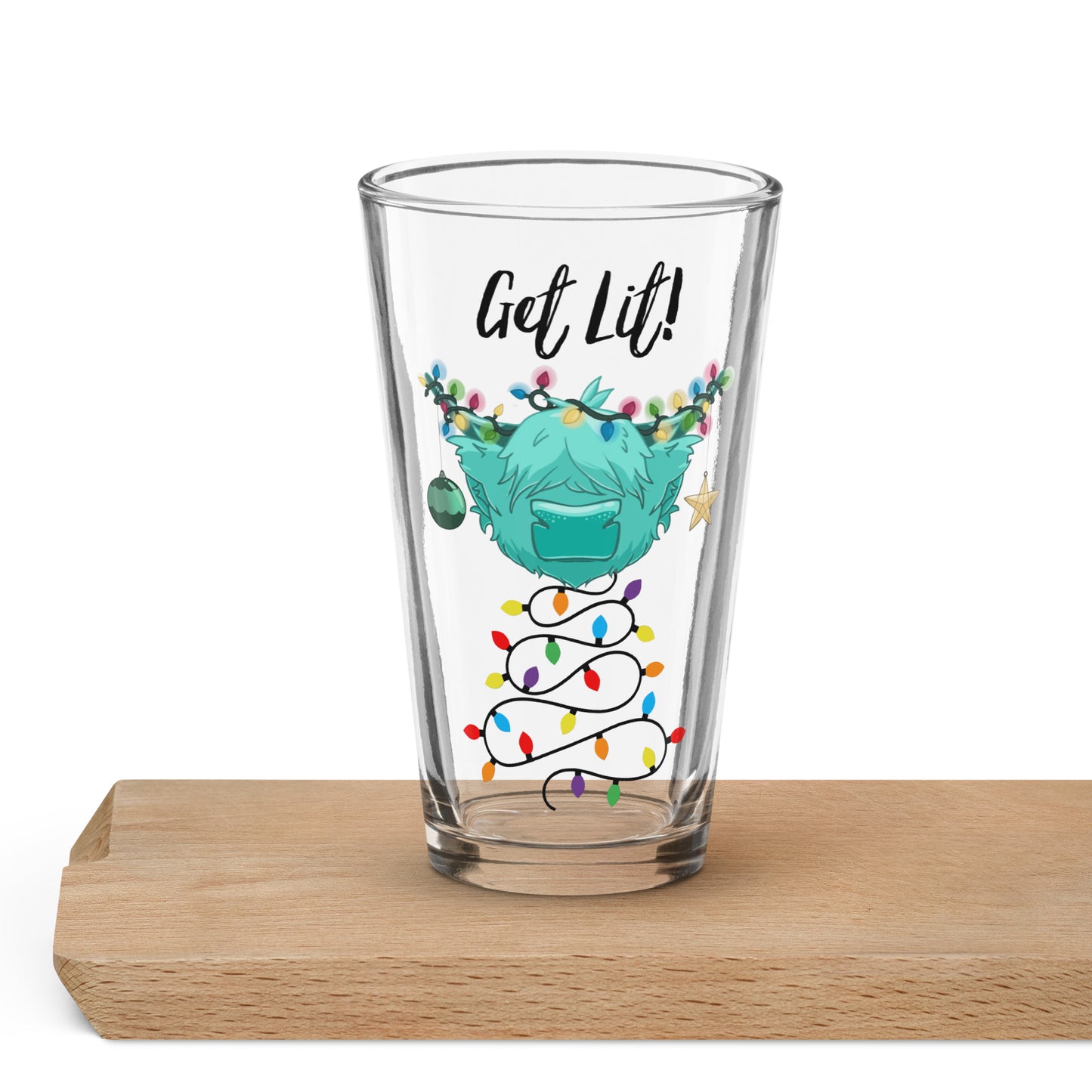 Get Lit Lights Shaker pint glass