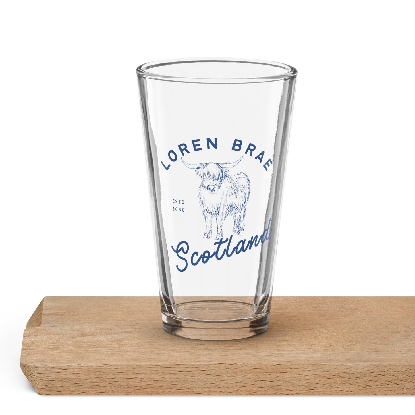 Loren Brae Clyde Shaker pint glass