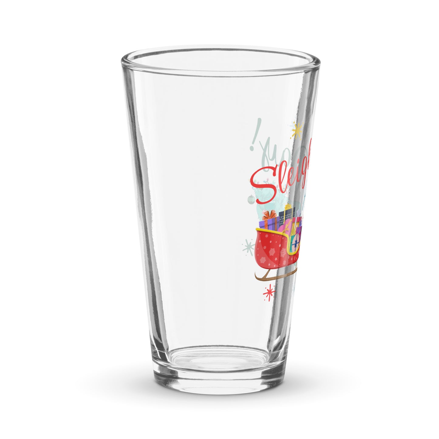 Sleigh all Day Shaker pint glass