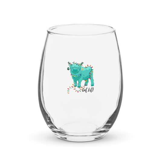 Stemless wine glass