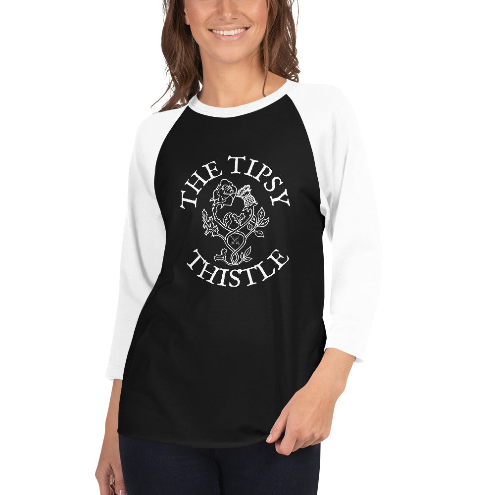 The Tipsy Thistle 3/4 sleeve raglan shirt