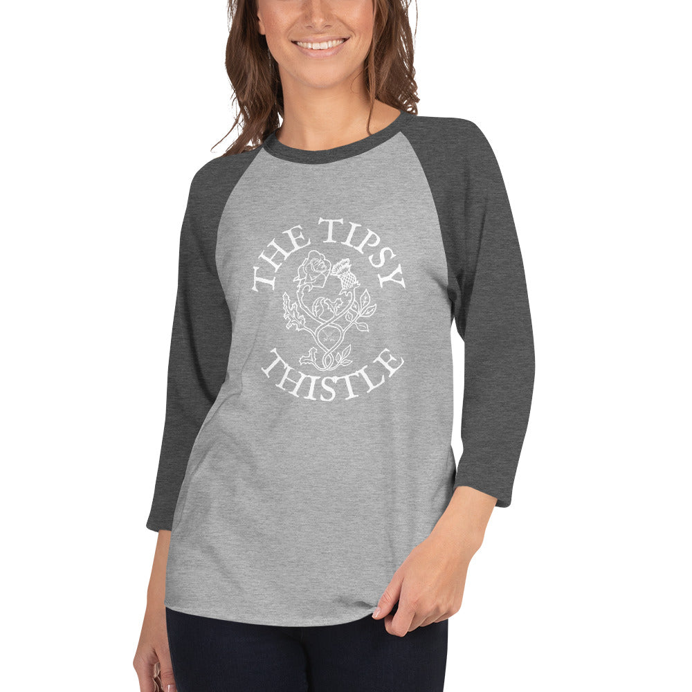 The Tipsy Thistle 3/4 sleeve raglan shirt