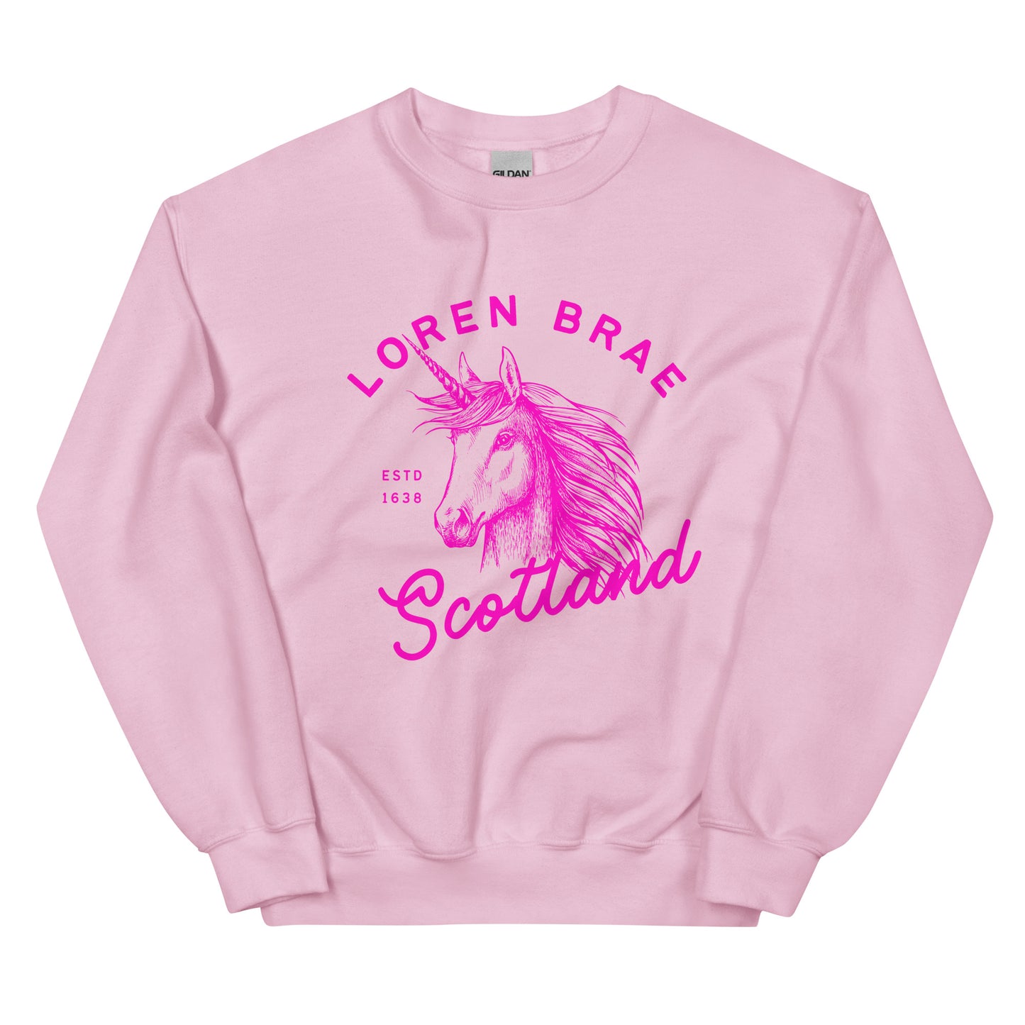 Pink Unicorn Unisex Sweatshirt