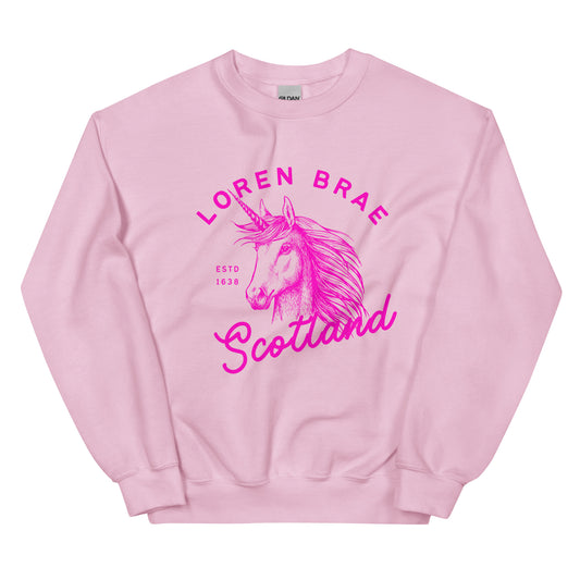 Pink Unicorn Unisex Sweatshirt