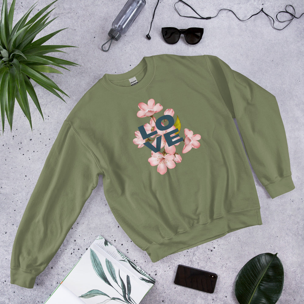 Love Flowers Unisex Sweatshirt