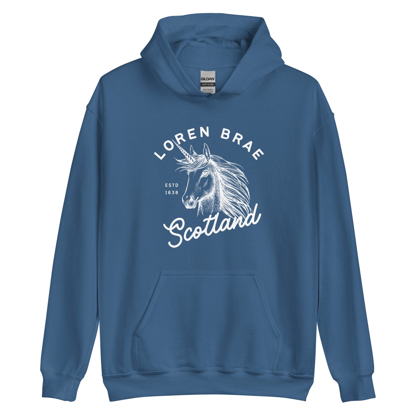 Loren Brae Unicorn Heavy Blend Unisex Hoodie