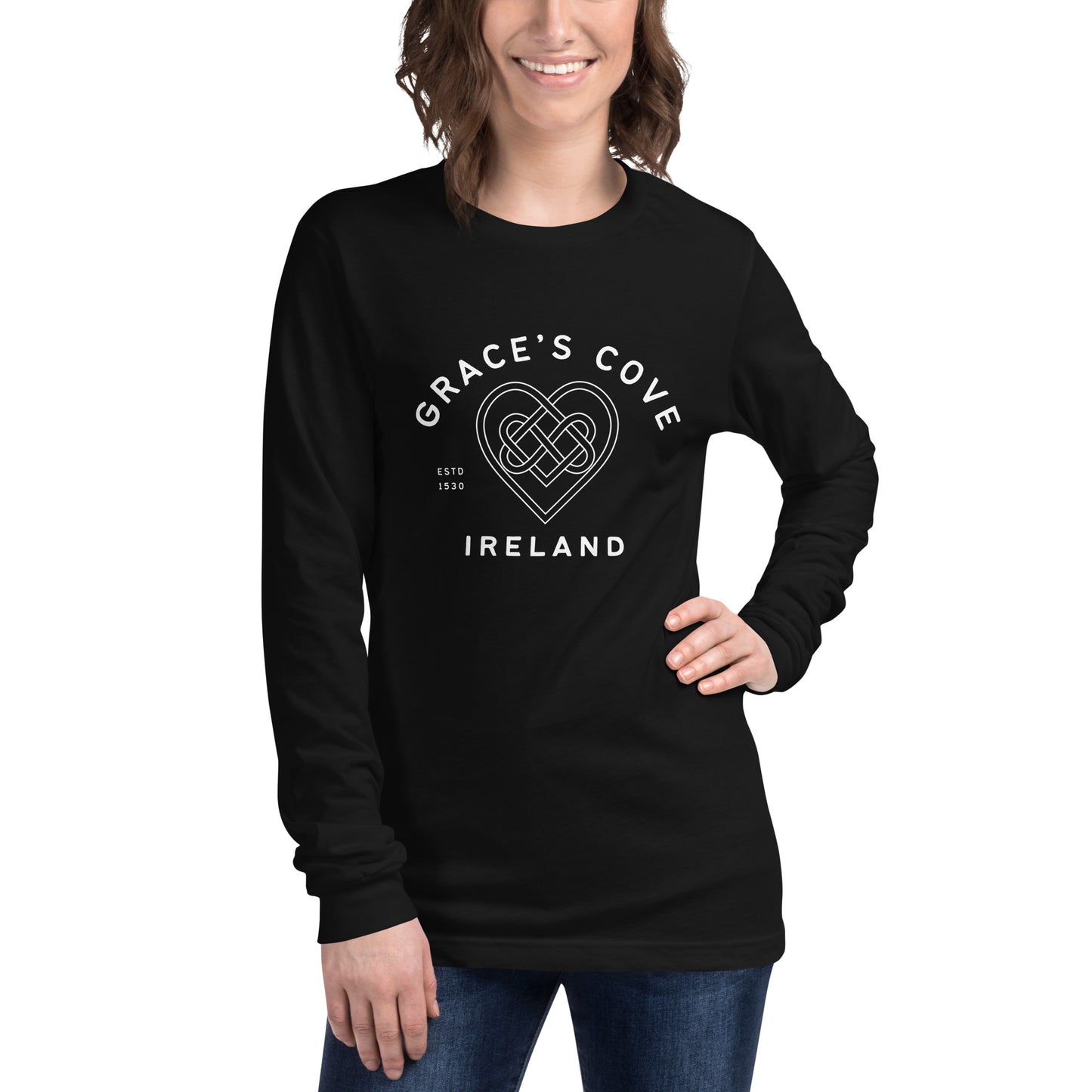 Grace's Cove Heart Unisex Long Sleeve Tee