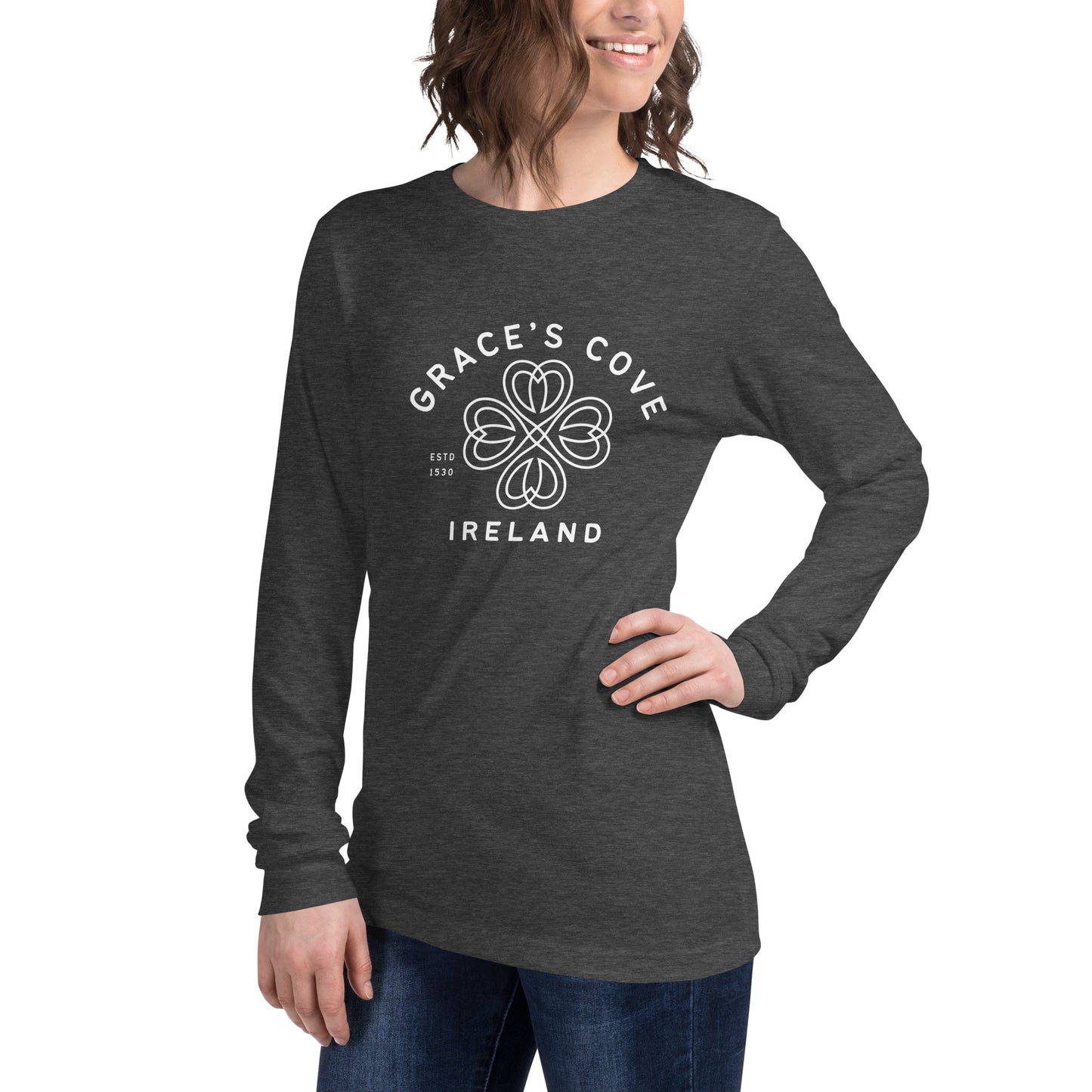 Grace's Cove Shamrock Unisex Long Sleeve Tee