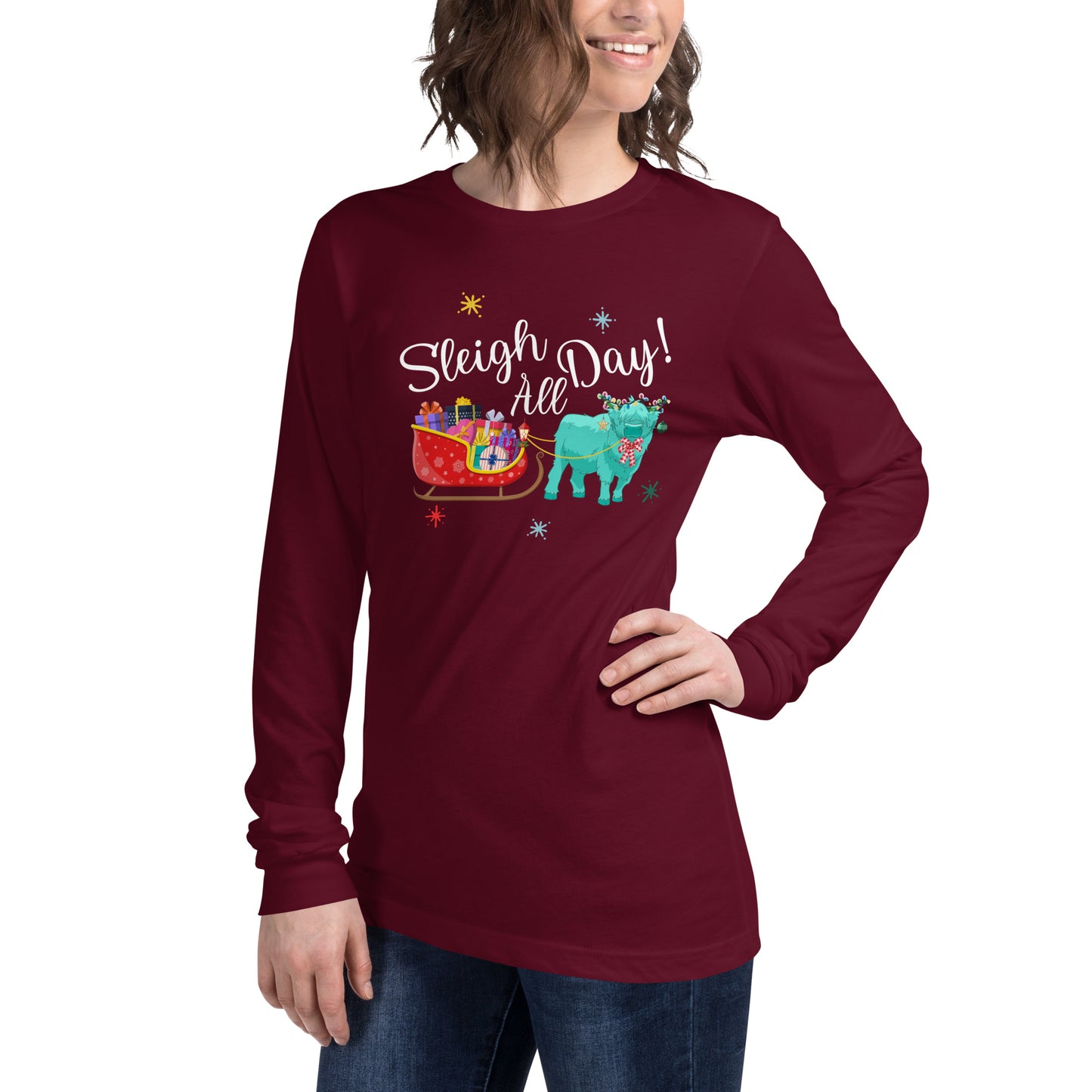 Sleigh All Day Unisex Long Sleeve Tee