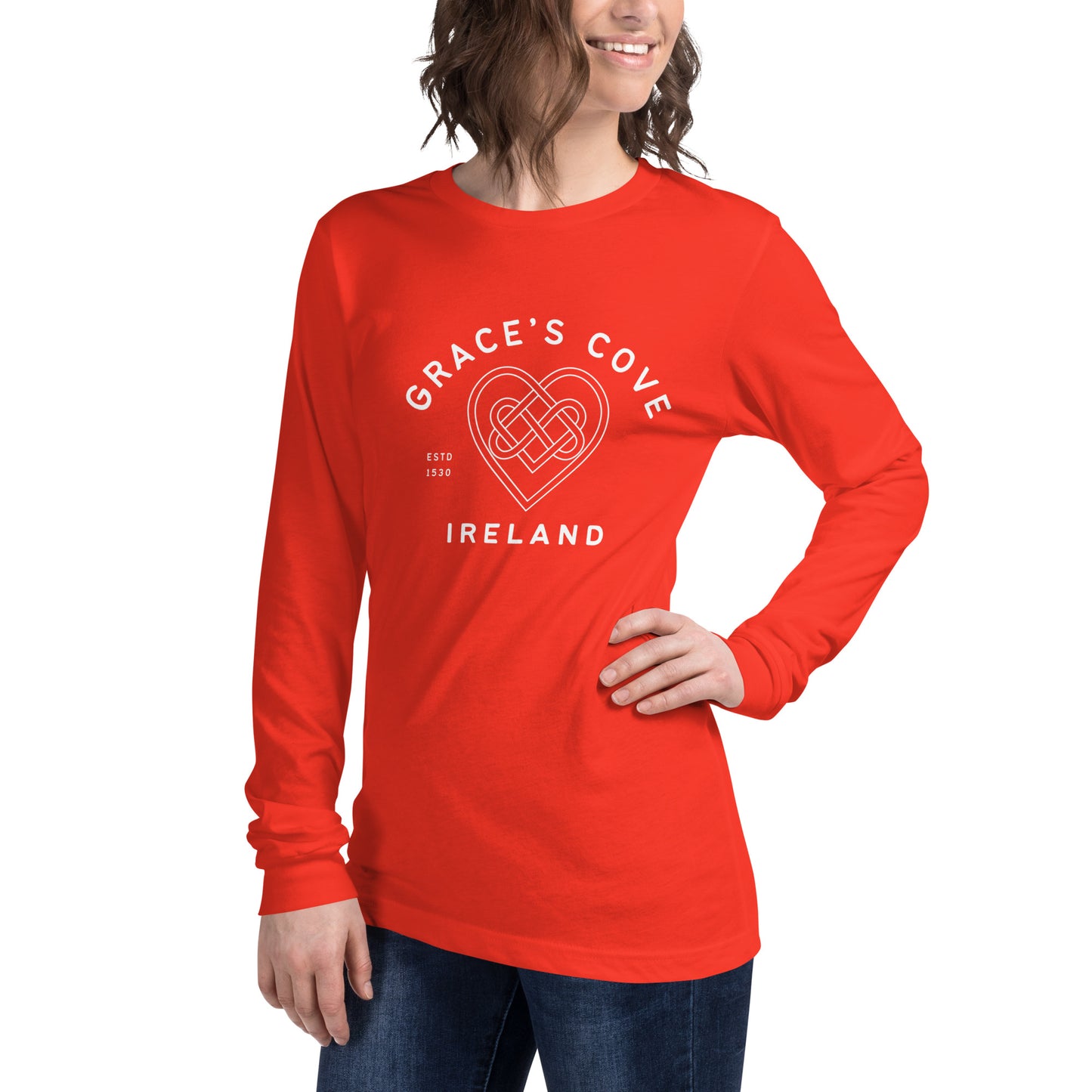 Grace's Cove Heart Unisex Long Sleeve Tee