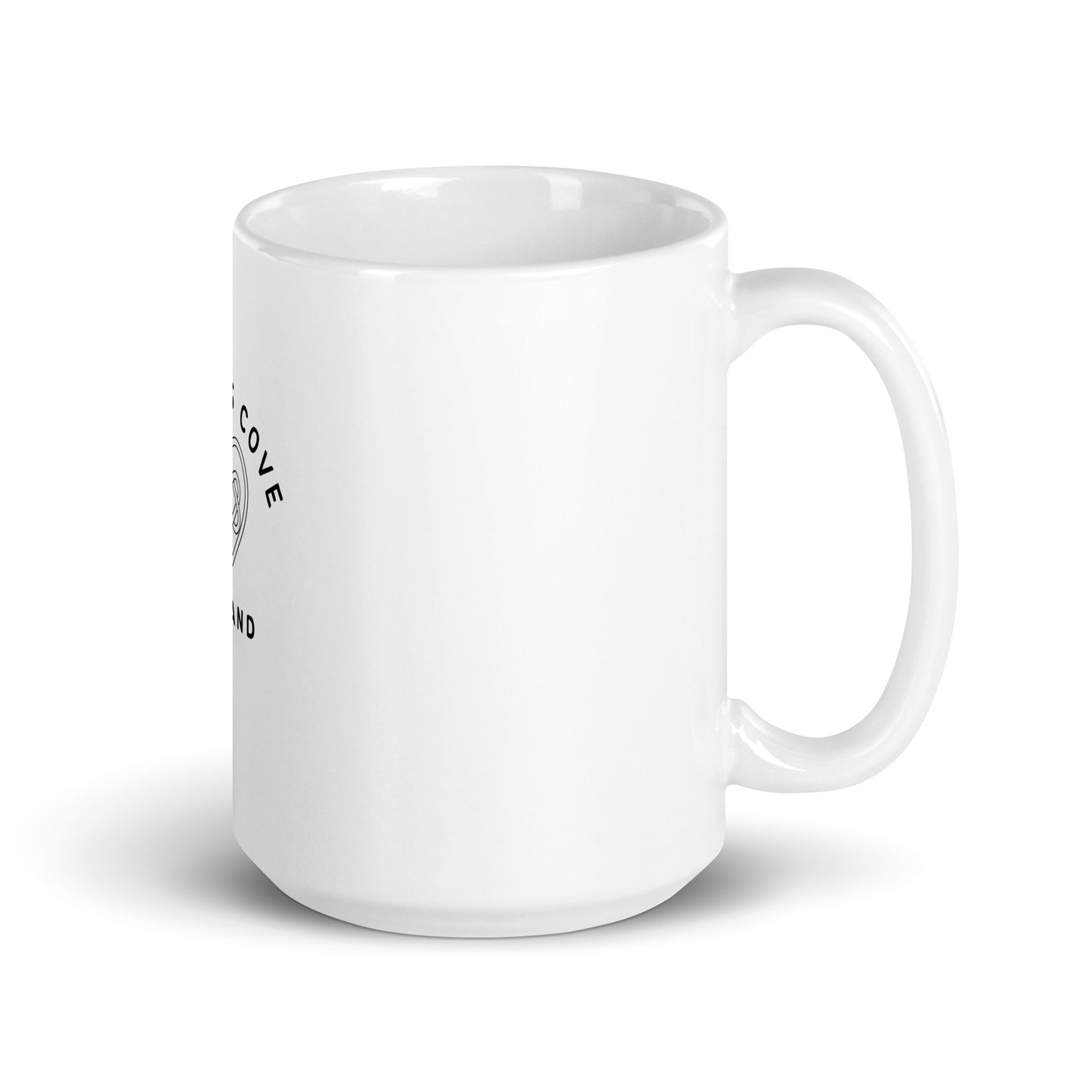 Grace's Cove White glossy mug